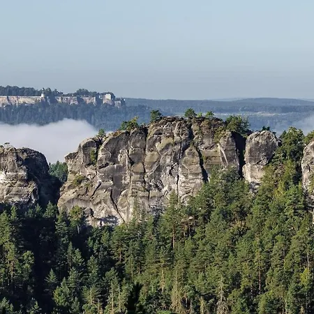 شقة Haus Falkensteinblick Rathmannsdorf